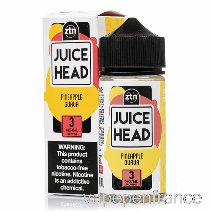 Goyave Ananas - Tête De Jus - Stylo Vape 100 Ml 3 Mg